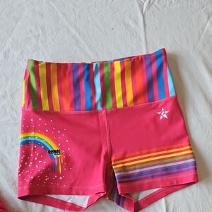 Bright Red Star Pattern Shorts